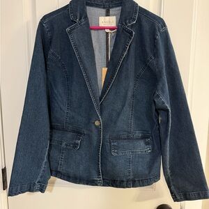 Angels Women's Dark Denim Blazer